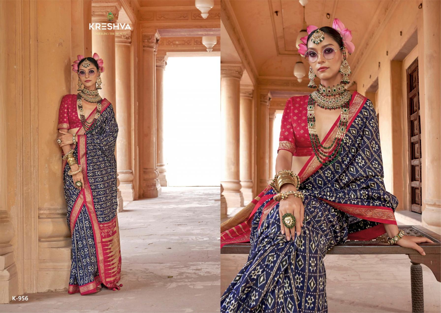 KRESHVA SUNDARVAN SILK GORGEOUS LOOK SAREE WHOLESALER