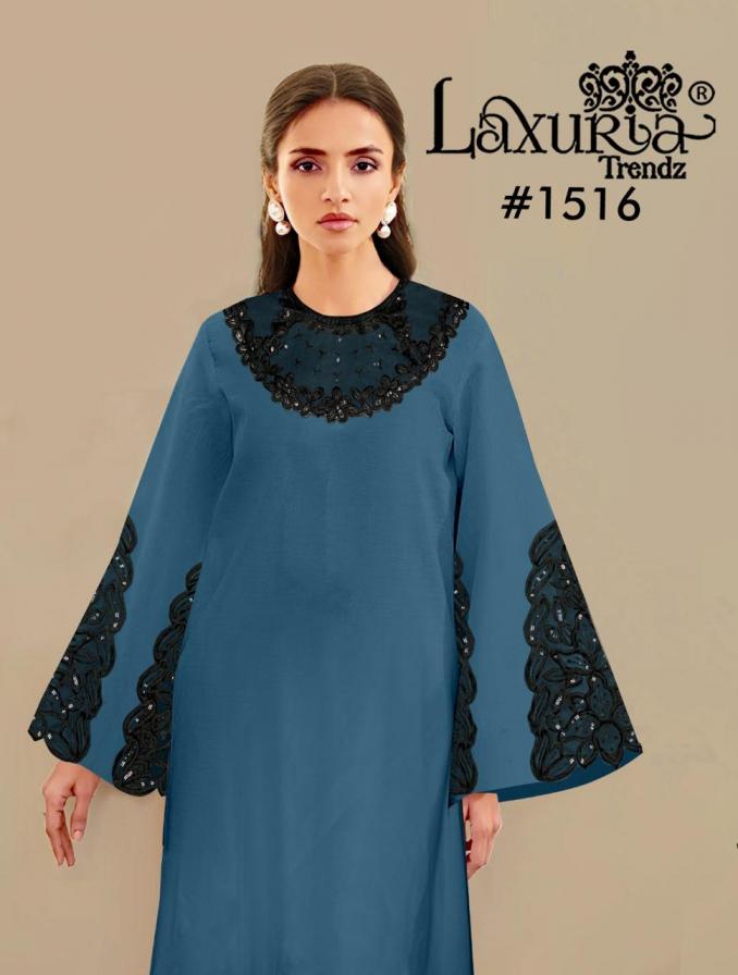 LAXURIA TRENDZ 1516 STAR GEORGETTE FULLY STITCH DESIGNER PAKISTANI 3PCS DRESS