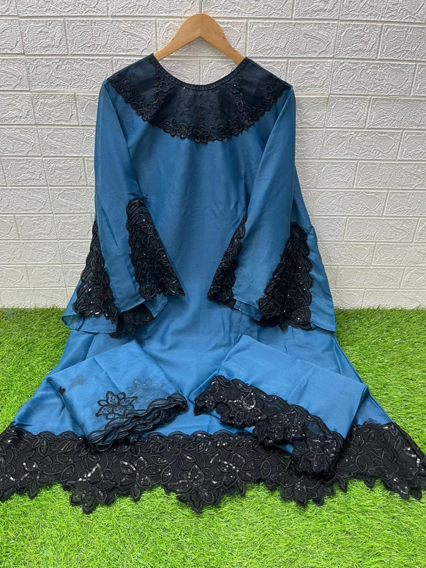 LAXURIA TRENDZ 1516 STAR GEORGETTE FULLY STITCH DESIGNER PAKISTANI 3PCS DRESS