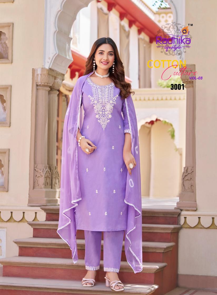 COTTON CULTURE VOL 3 BY RADHIKA LIFESTYLE COTTON FULLY STITCH CLASSIC BIG SIZE DRESS