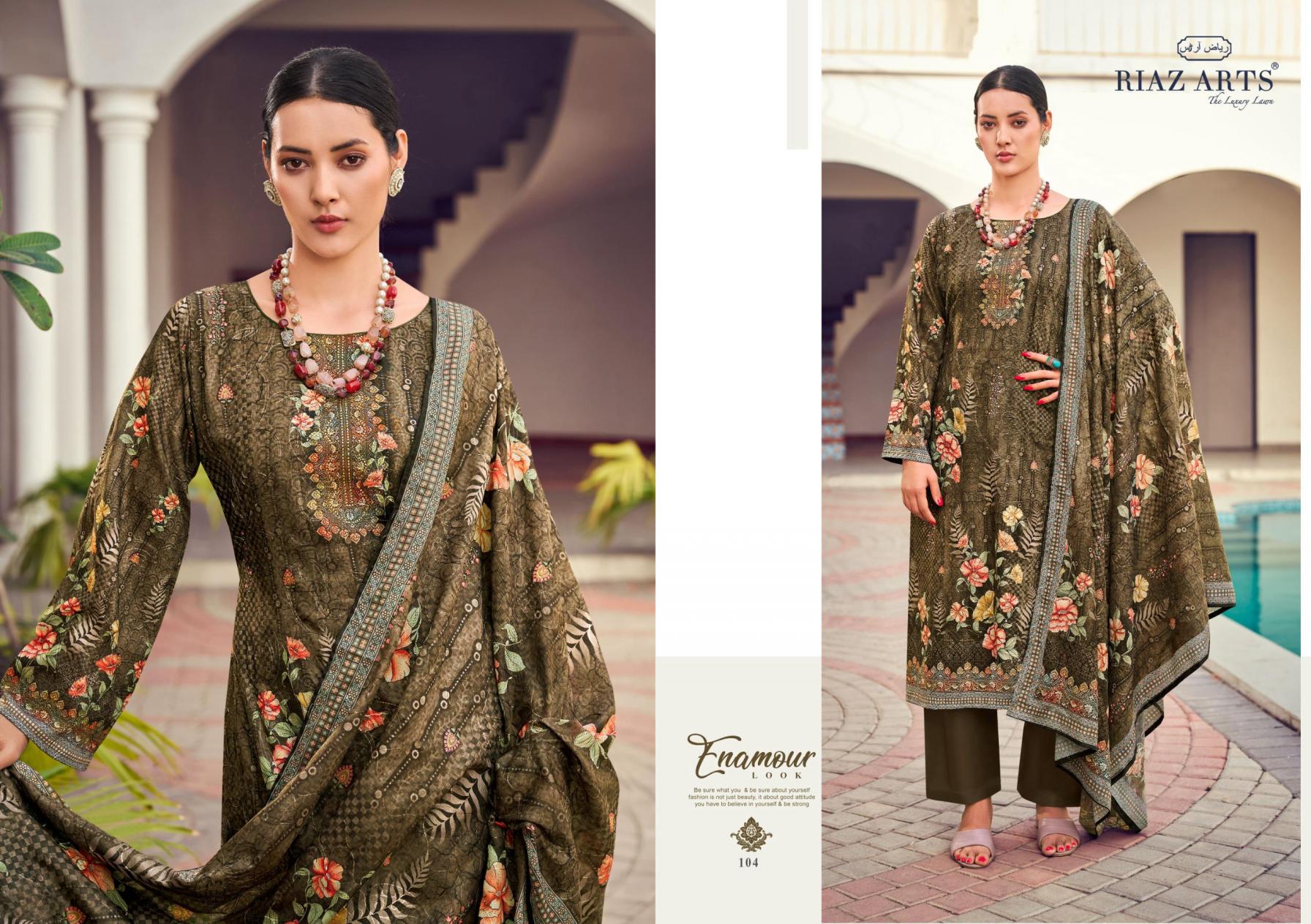 RIAZ ARTS ANVIKA COTTON COMFORTABLE PAKISTANI DRESS MATERIALS