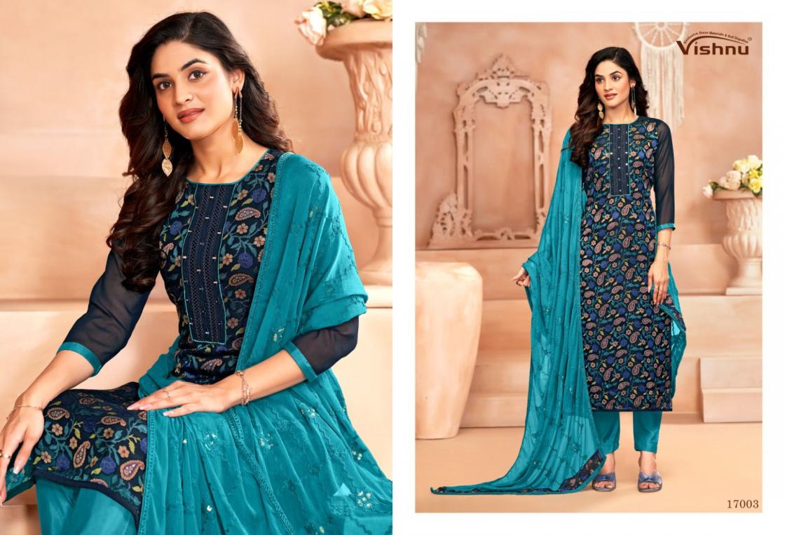 LIBBAS BY VISHNU GEORGETTE BRASSO GORGEOUS LOOK DRESS MATERIALS