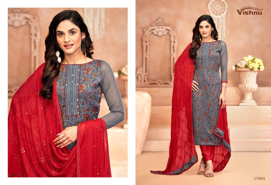 LIBBAS BY VISHNU GEORGETTE BRASSO GORGEOUS LOOK DRESS MATERIALS