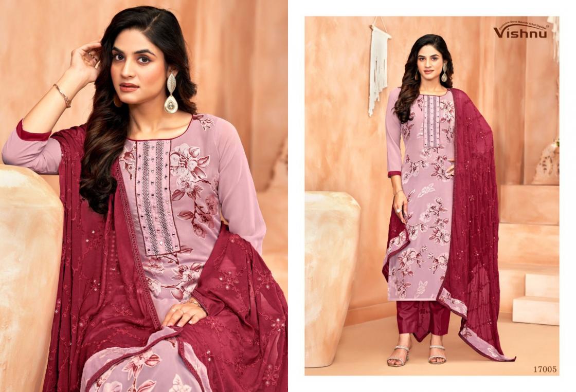LIBBAS BY VISHNU GEORGETTE BRASSO GORGEOUS LOOK DRESS MATERIALS