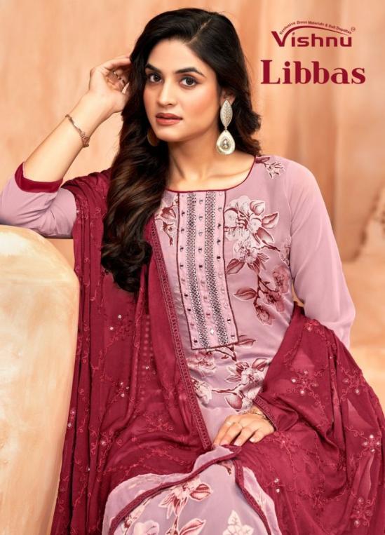 LIBBAS BY VISHNU GEORGETTE BRASSO GORGEOUS LOOK DRESS MATERIALS
