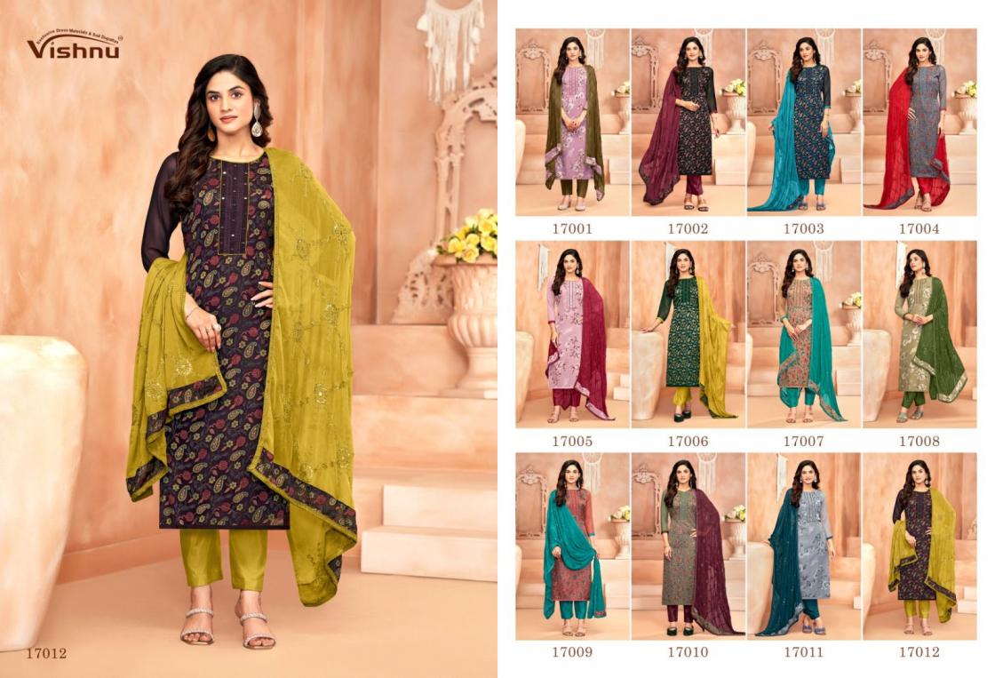 LIBBAS BY VISHNU GEORGETTE BRASSO GORGEOUS LOOK DRESS MATERIALS