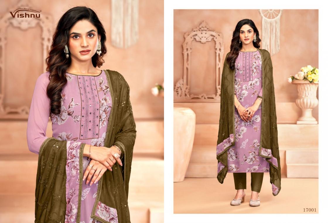 LIBBAS BY VISHNU GEORGETTE BRASSO GORGEOUS LOOK DRESS MATERIALS