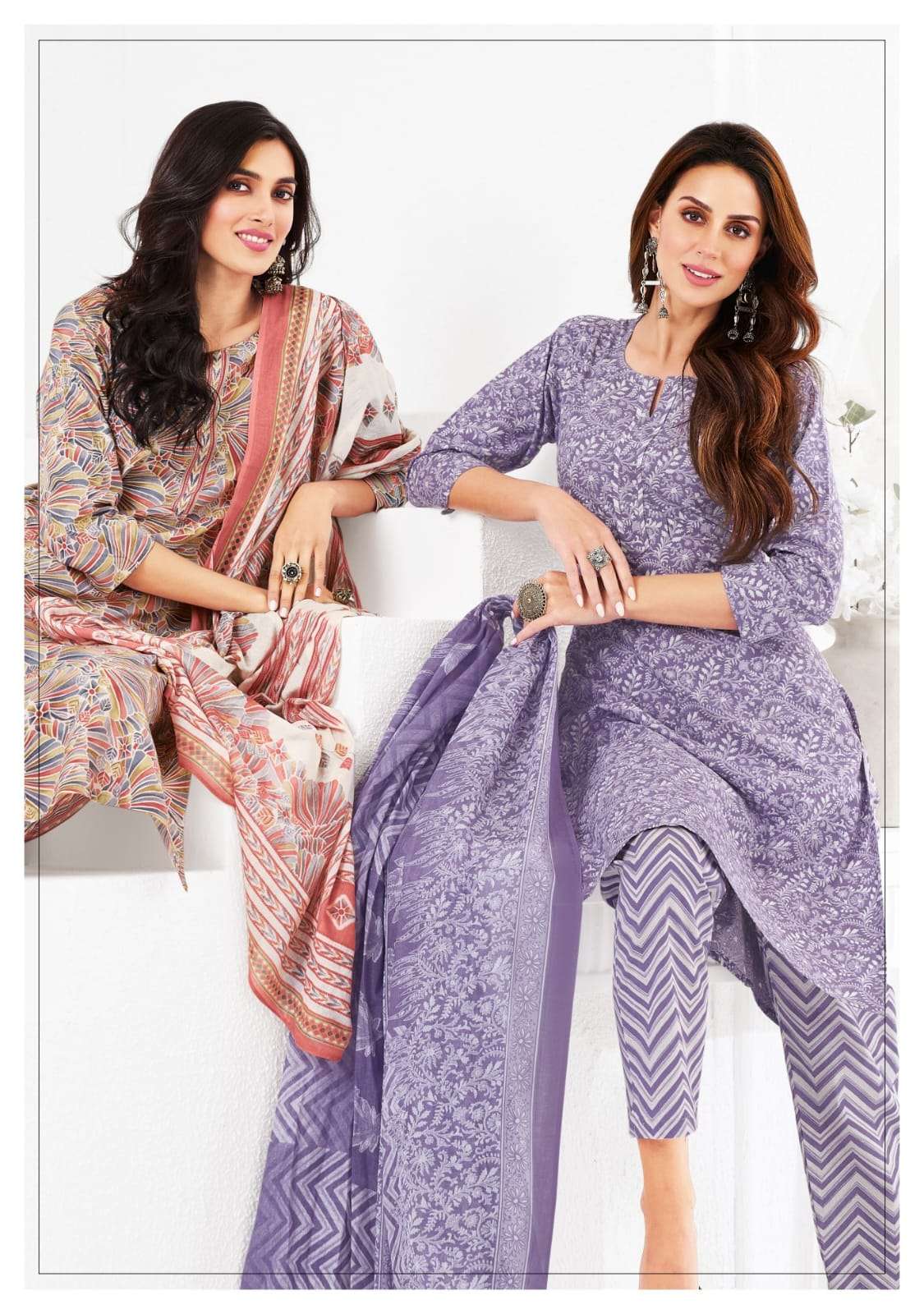 PREYASI VOL 10 BY SURYAJYOTI COTTON COMFORTABLE DRESS MATERIAL ONLINE
