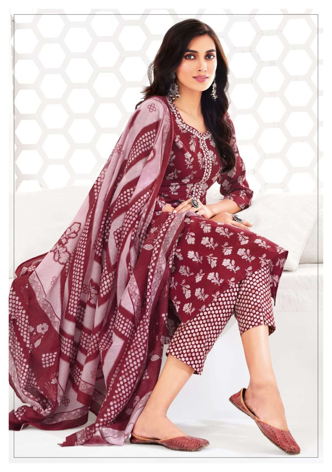 PREYASI VOL 10 BY SURYAJYOTI COTTON COMFORTABLE DRESS MATERIAL ONLINE