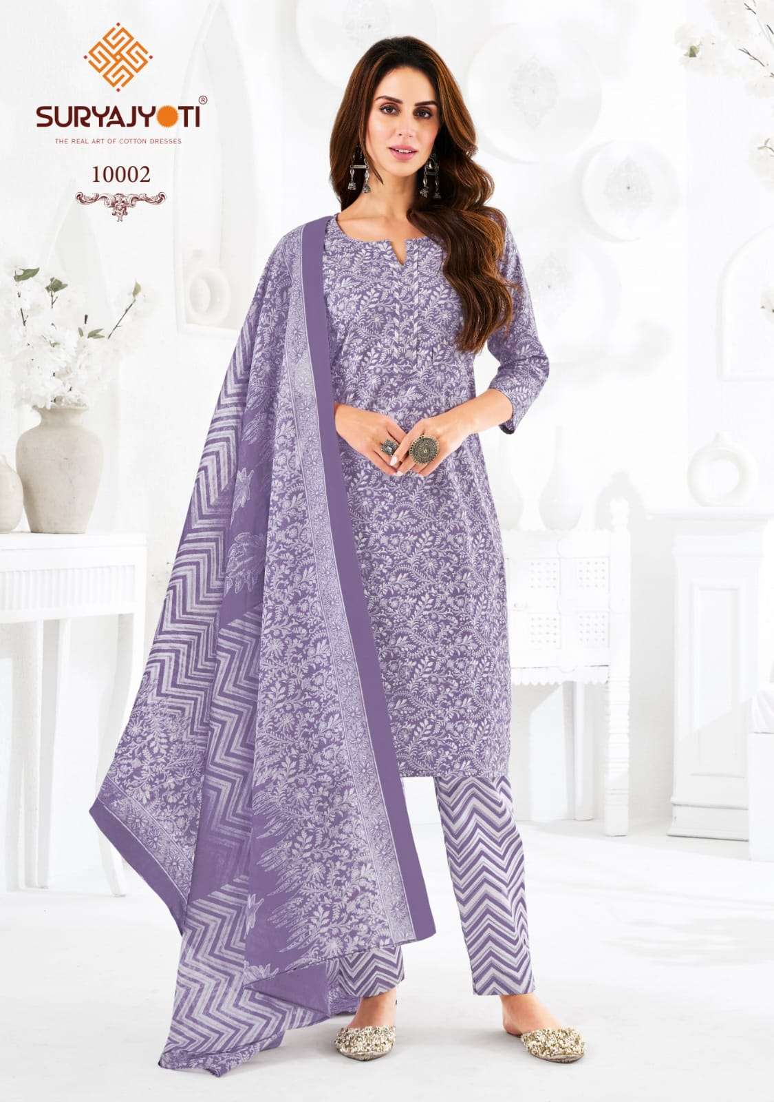 PREYASI VOL 10 BY SURYAJYOTI COTTON COMFORTABLE DRESS MATERIAL ONLINE