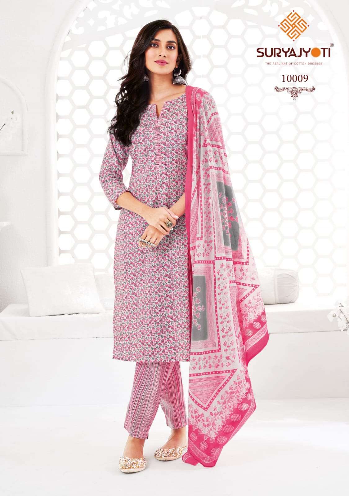 PREYASI VOL 10 BY SURYAJYOTI COTTON COMFORTABLE DRESS MATERIAL ONLINE