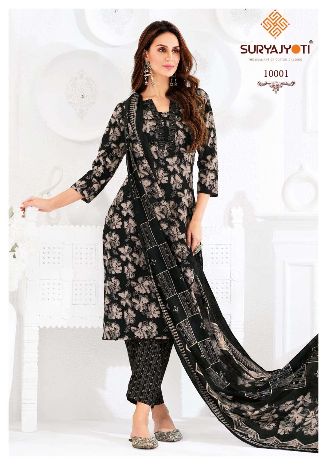 PREYASI VOL 10 BY SURYAJYOTI COTTON COMFORTABLE DRESS MATERIAL ONLINE