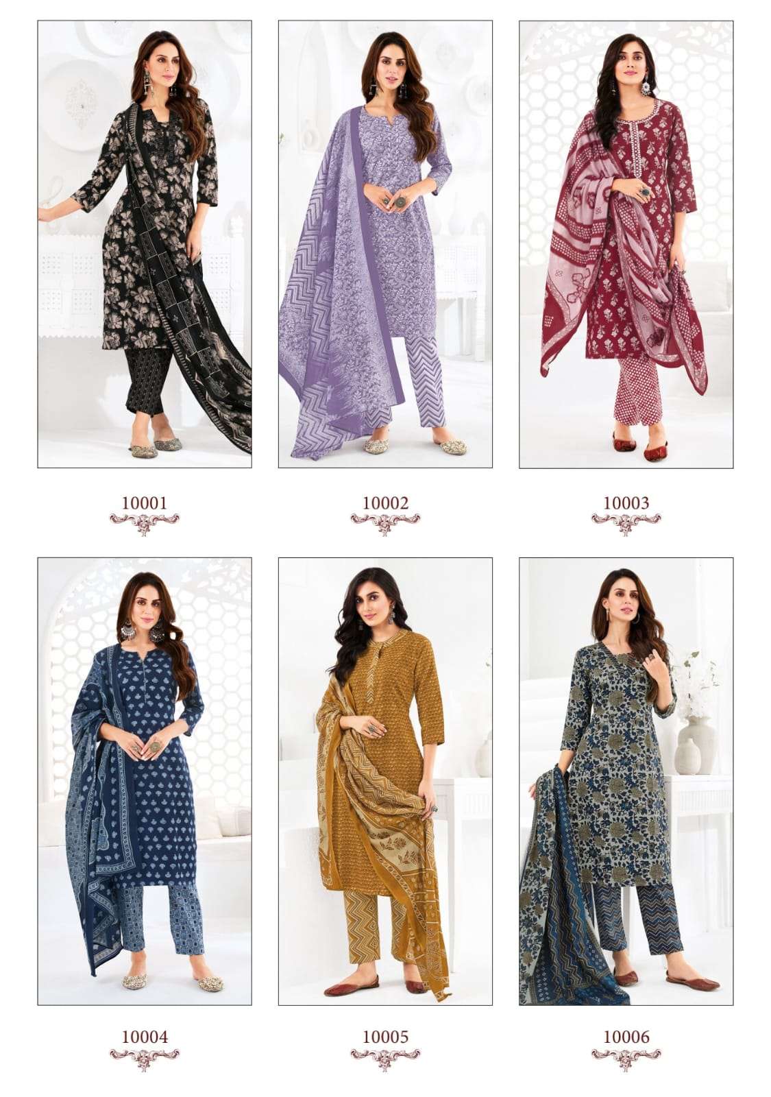 PREYASI VOL 10 BY SURYAJYOTI COTTON COMFORTABLE DRESS MATERIAL ONLINE