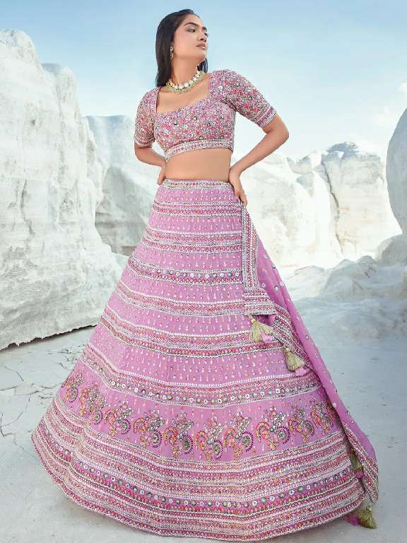 ARYA DESIGNS VOL 60 BRIDAL WEAR DESIGNER SEMISTITCH LEHENGA COLLECTION FOR WEDDING
