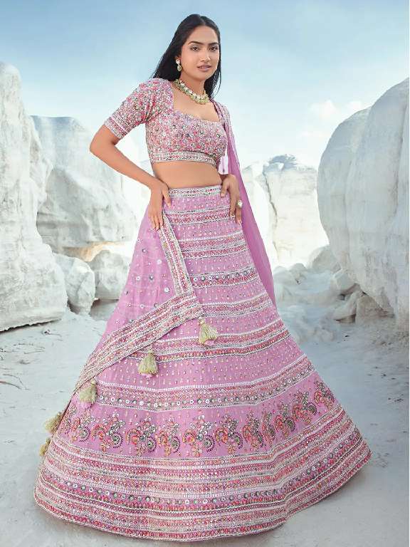 ARYA DESIGNS VOL 60 BRIDAL WEAR DESIGNER SEMISTITCH LEHENGA COLLECTION FOR WEDDING