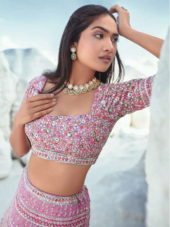 ARYA DESIGNS VOL 60 BRIDAL WEAR DESIGNER SEMISTITCH LEHENGA COLLECTION FOR WEDDING