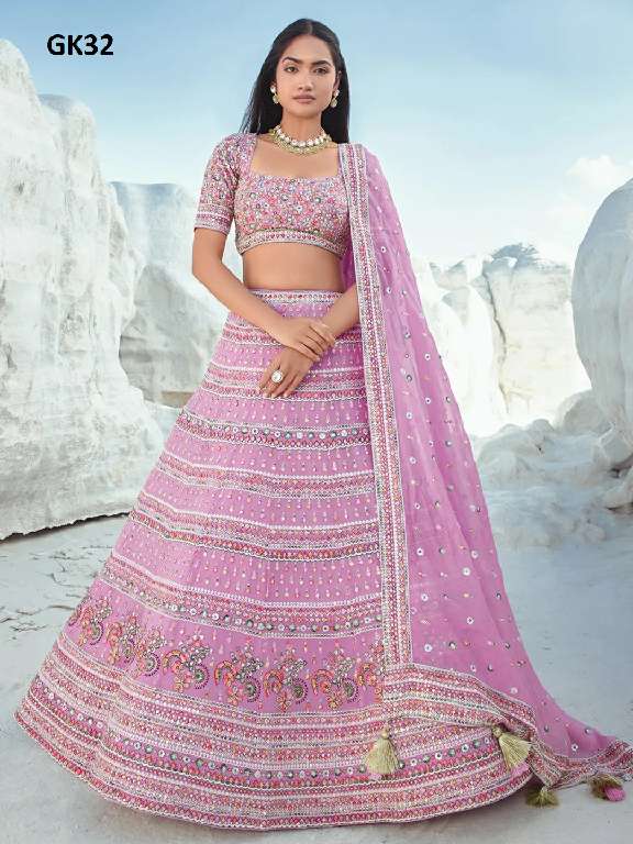 ARYA DESIGNS VOL 60 BRIDAL WEAR DESIGNER SEMISTITCH LEHENGA COLLECTION FOR WEDDING