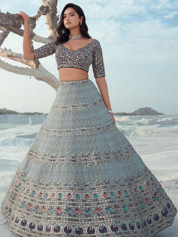 ARYA DESIGNS VOL 60 BRIDAL WEAR DESIGNER SEMISTITCH LEHENGA COLLECTION FOR WEDDING