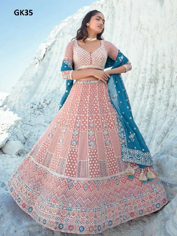 ARYA DESIGNS VOL 60 BRIDAL WEAR DESIGNER SEMISTITCH LEHENGA COLLECTION FOR WEDDING
