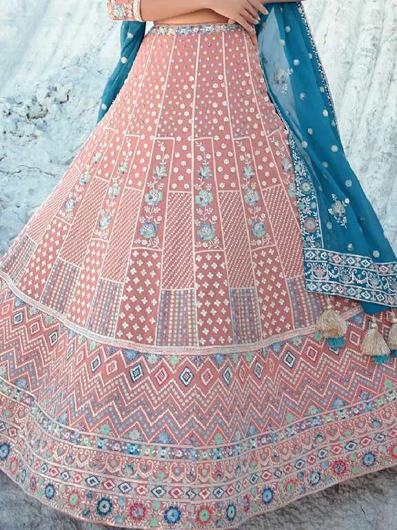 ARYA DESIGNS VOL 60 BRIDAL WEAR DESIGNER SEMISTITCH LEHENGA COLLECTION FOR WEDDING