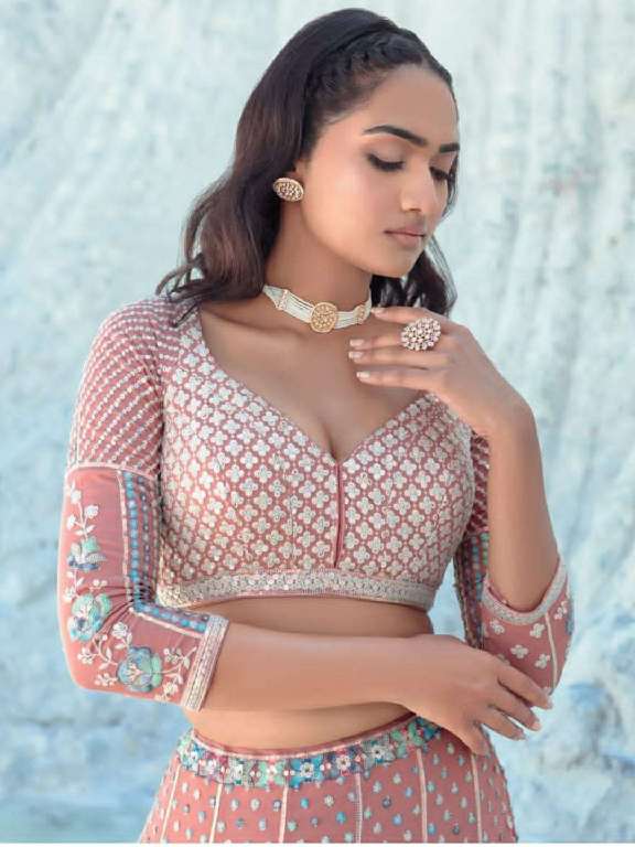 ARYA DESIGNS VOL 60 BRIDAL WEAR DESIGNER SEMISTITCH LEHENGA COLLECTION FOR WEDDING