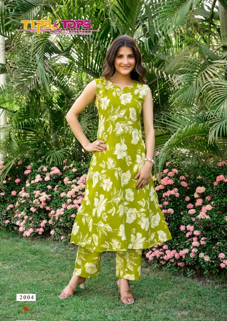 TIPS AND TOPS OLIVIA VOL 2 RAYON PRINTED KURTI SUPPLIER