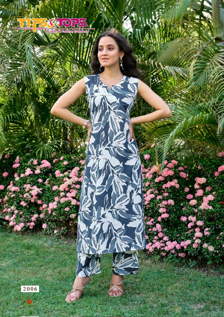 TIPS AND TOPS OLIVIA VOL 2 RAYON PRINTED KURTI SUPPLIER