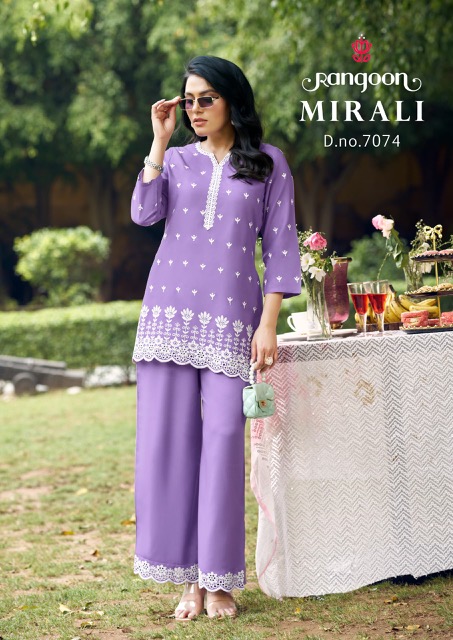 RANGOON MIRALI VISCOSE RAYON CO ORD SET SUPPLIER