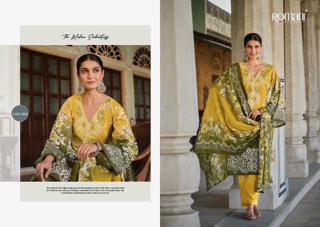 ROMANI PRESENTS AARZU VOL 17 HIT DESIGN SOFT COTTON PAKISTANI ETHNIC SALWAR SUIT