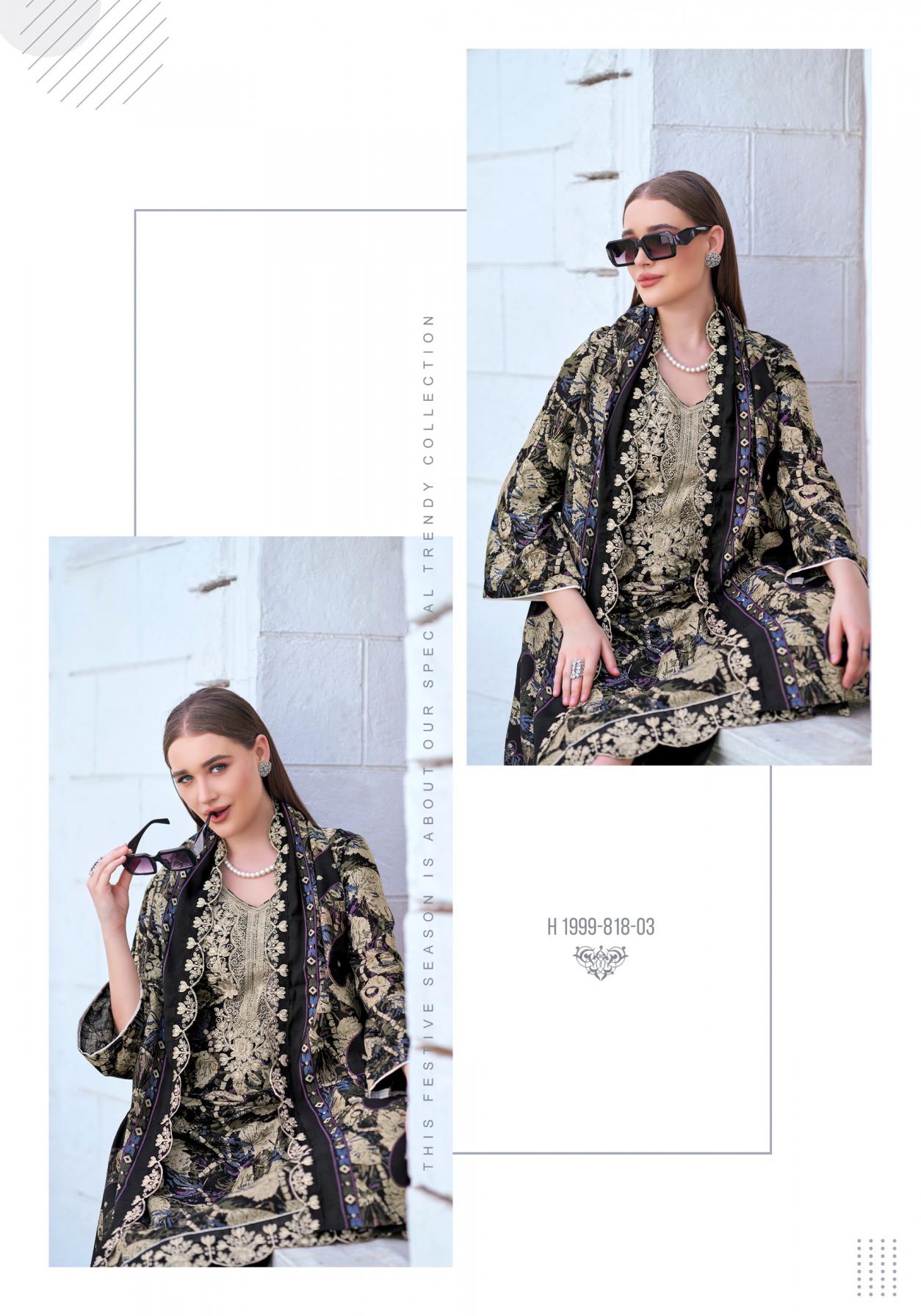 ALOK SUIT LAUNCH BLACK DIAMOND VOL 8 RAYON PAKISTANI SUITS