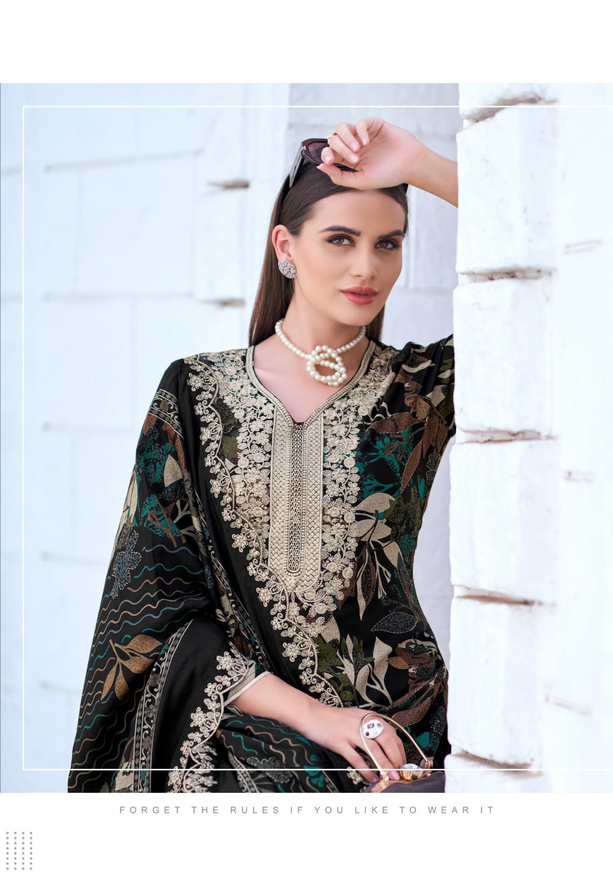 ALOK SUIT LAUNCH BLACK DIAMOND VOL 8 RAYON PAKISTANI SUITS