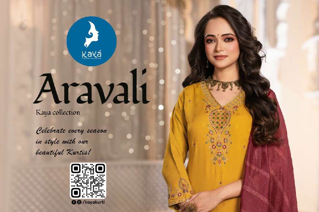 KAYA LAUCH ARAVALI WHOLESALE 3 PCS CONCEPT WITH STRAIGHT CUT TRENDY SALWAR SUITS