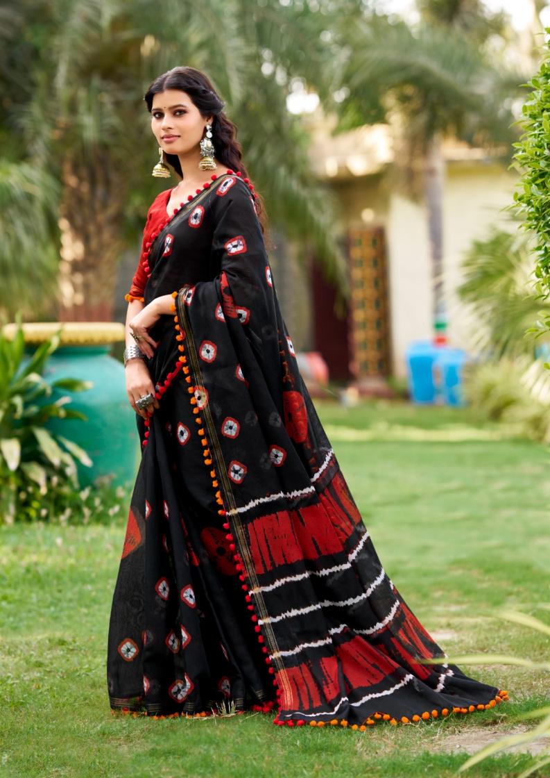 SR PUMPUM VOL 15 MUL MUL COTTON UNIQUE DESIGN SAREE