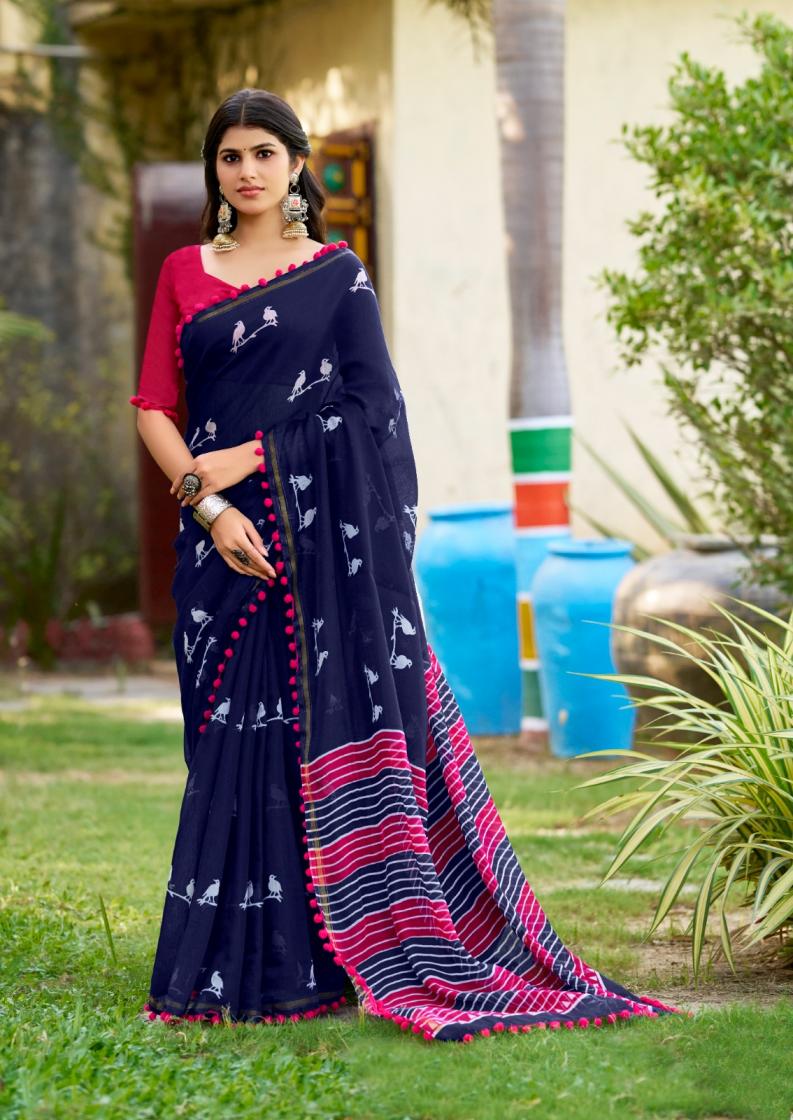 SR PUMPUM VOL 15 MUL MUL COTTON UNIQUE DESIGN SAREE