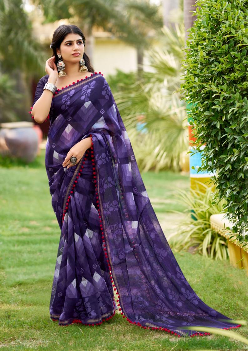 SR PUMPUM VOL 15 MUL MUL COTTON UNIQUE DESIGN SAREE