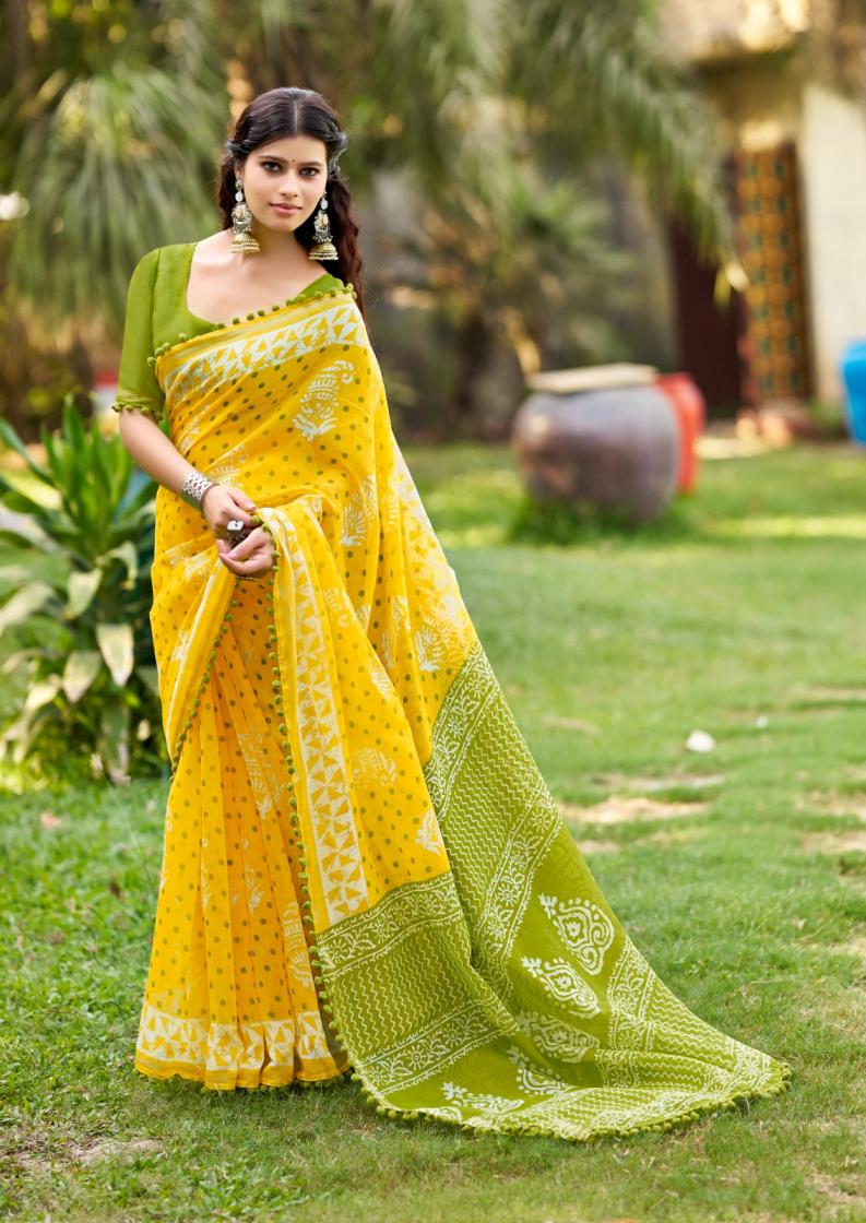 SR PUMPUM VOL 15 MUL MUL COTTON UNIQUE DESIGN SAREE