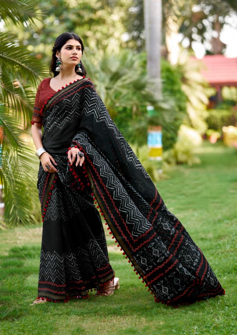SR PUMPUM VOL 15 MUL MUL COTTON UNIQUE DESIGN SAREE