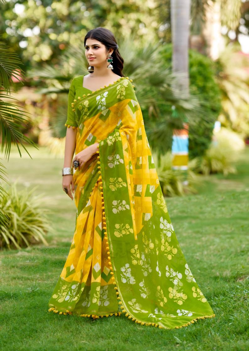 SR PUMPUM VOL 15 MUL MUL COTTON UNIQUE DESIGN SAREE