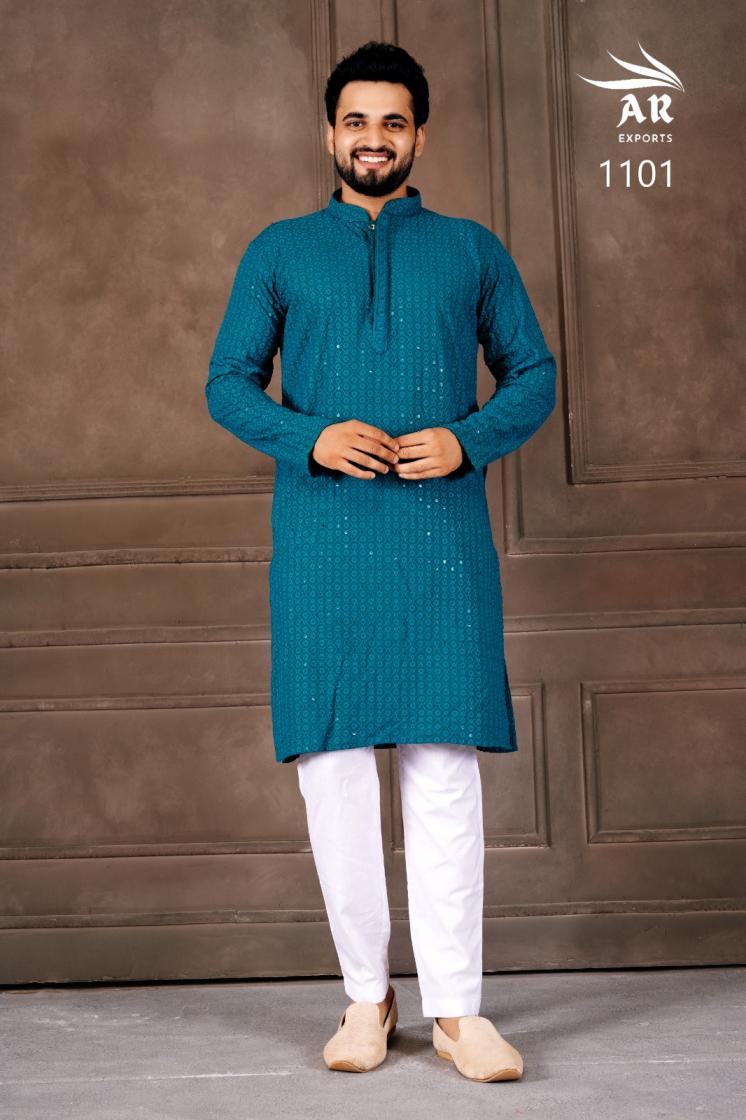 SHAAB JI VOL 1 RAYON SHIFLLI READYMADE FASHIONABLE DESIGN MENS KURTA