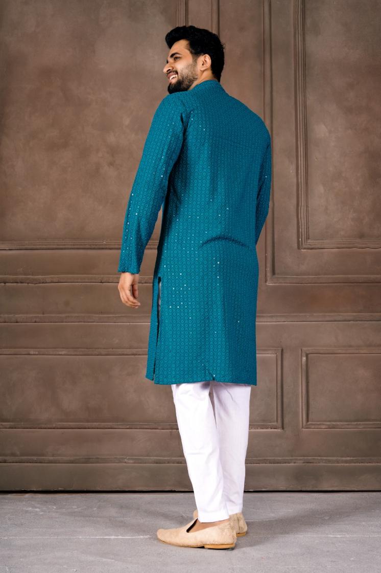 SHAAB JI VOL 1 RAYON SHIFLLI READYMADE FASHIONABLE DESIGN MENS KURTA