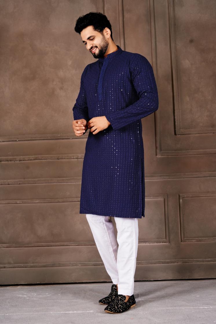 SHAAB JI VOL 1 RAYON SHIFLLI READYMADE FASHIONABLE DESIGN MENS KURTA