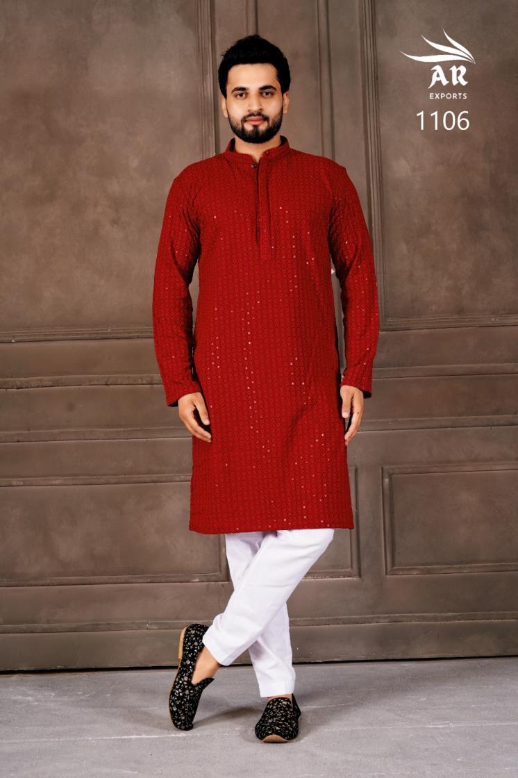 SHAAB JI VOL 1 RAYON SHIFLLI READYMADE FASHIONABLE DESIGN MENS KURTA