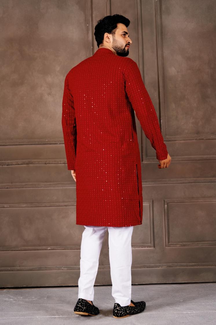 SHAAB JI VOL 1 RAYON SHIFLLI READYMADE FASHIONABLE DESIGN MENS KURTA