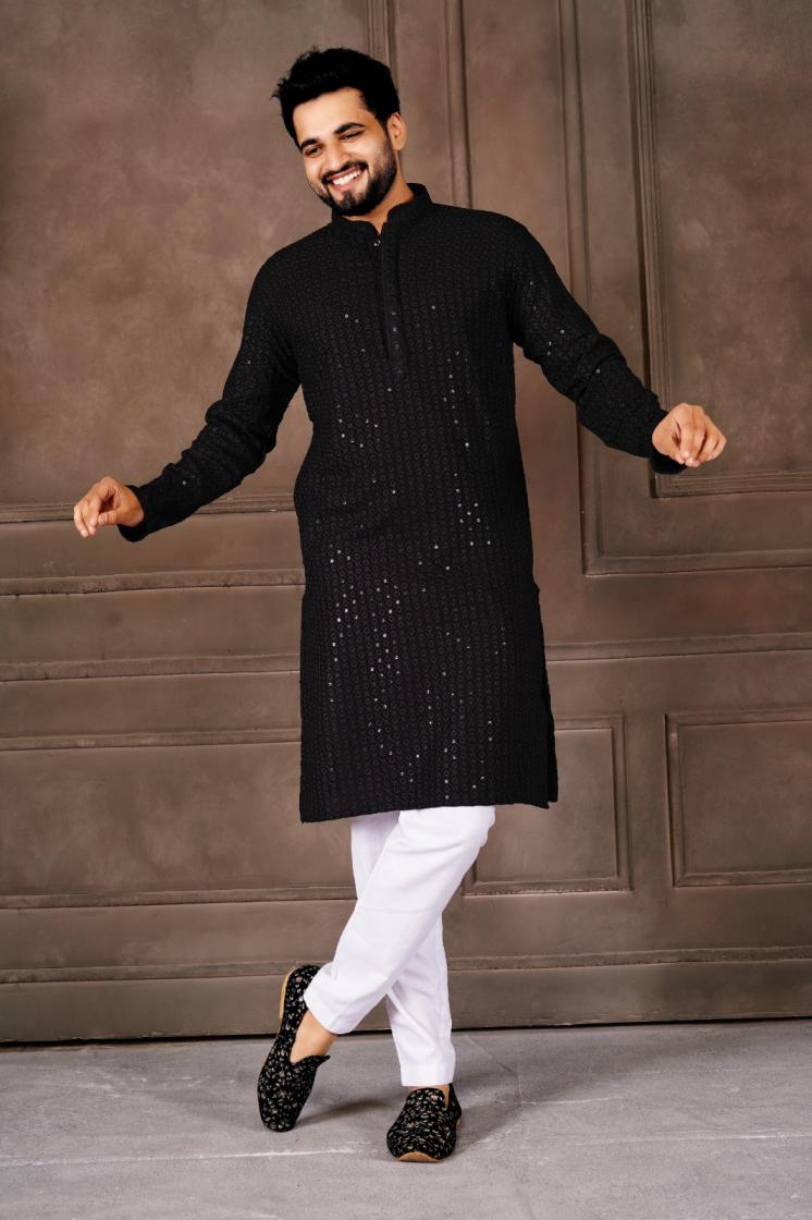 SHAAB JI VOL 1 RAYON SHIFLLI READYMADE FASHIONABLE DESIGN MENS KURTA