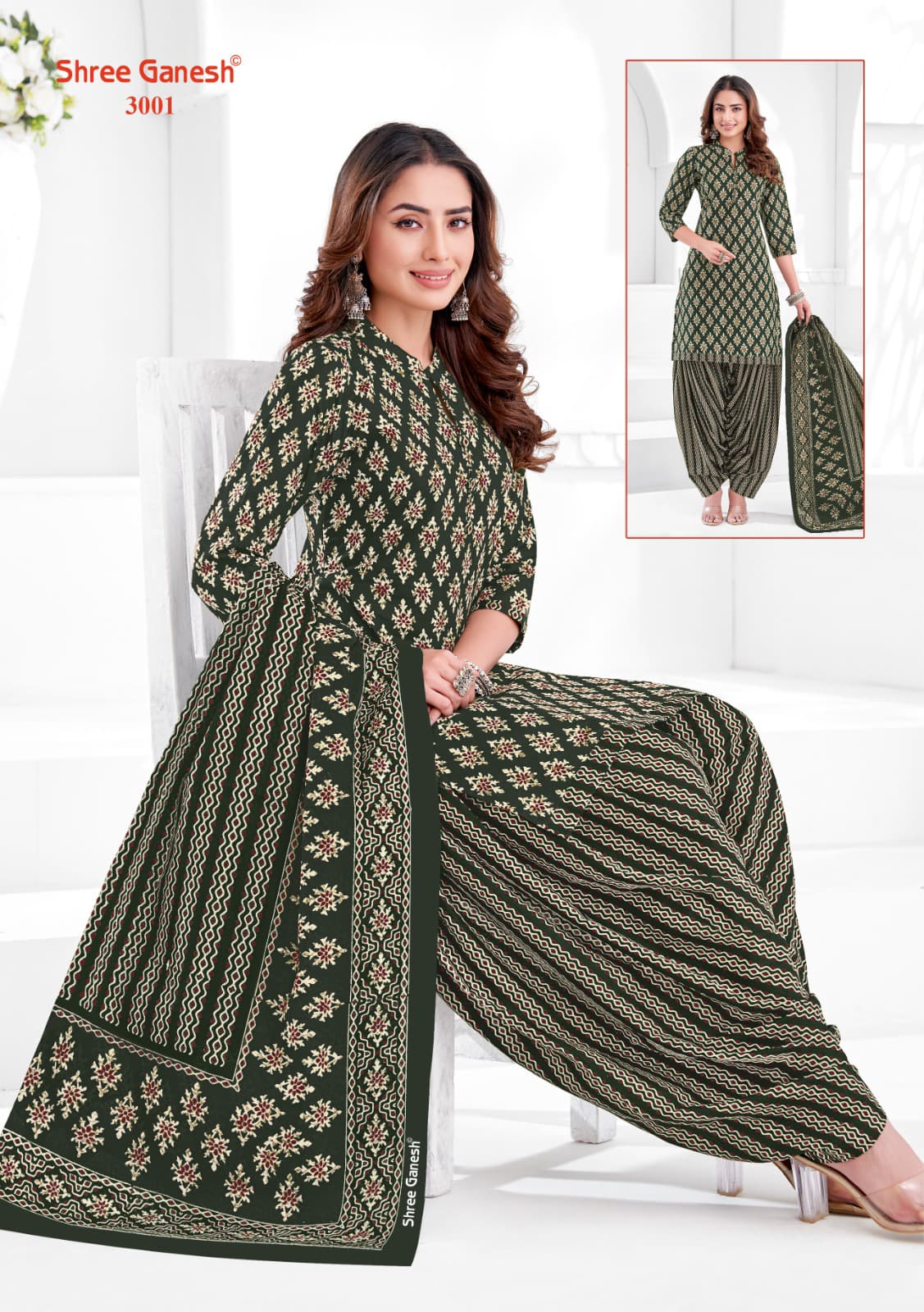 SHREE GANESH HANSIKA SPECIAL VOL-1 WHOLESALE PURE COTTON PRINTED DRESS MATERIAL