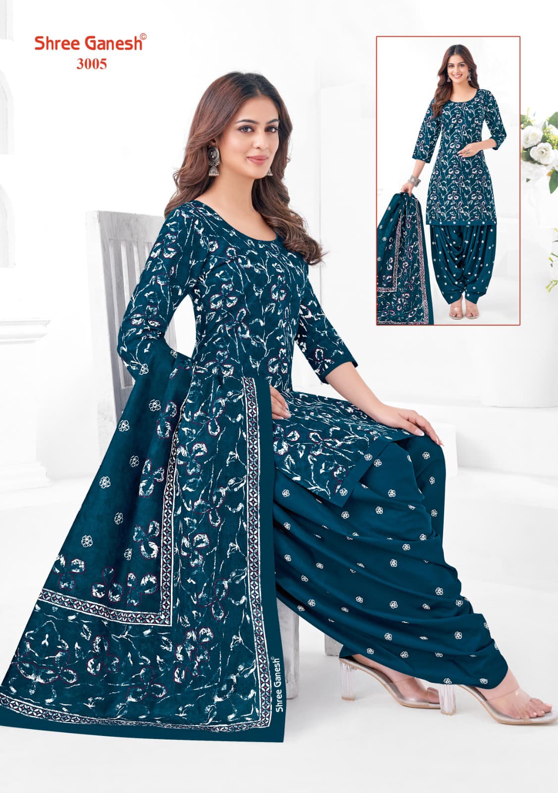 SHREE GANESH HANSIKA SPECIAL VOL-1 WHOLESALE PURE COTTON PRINTED DRESS MATERIAL