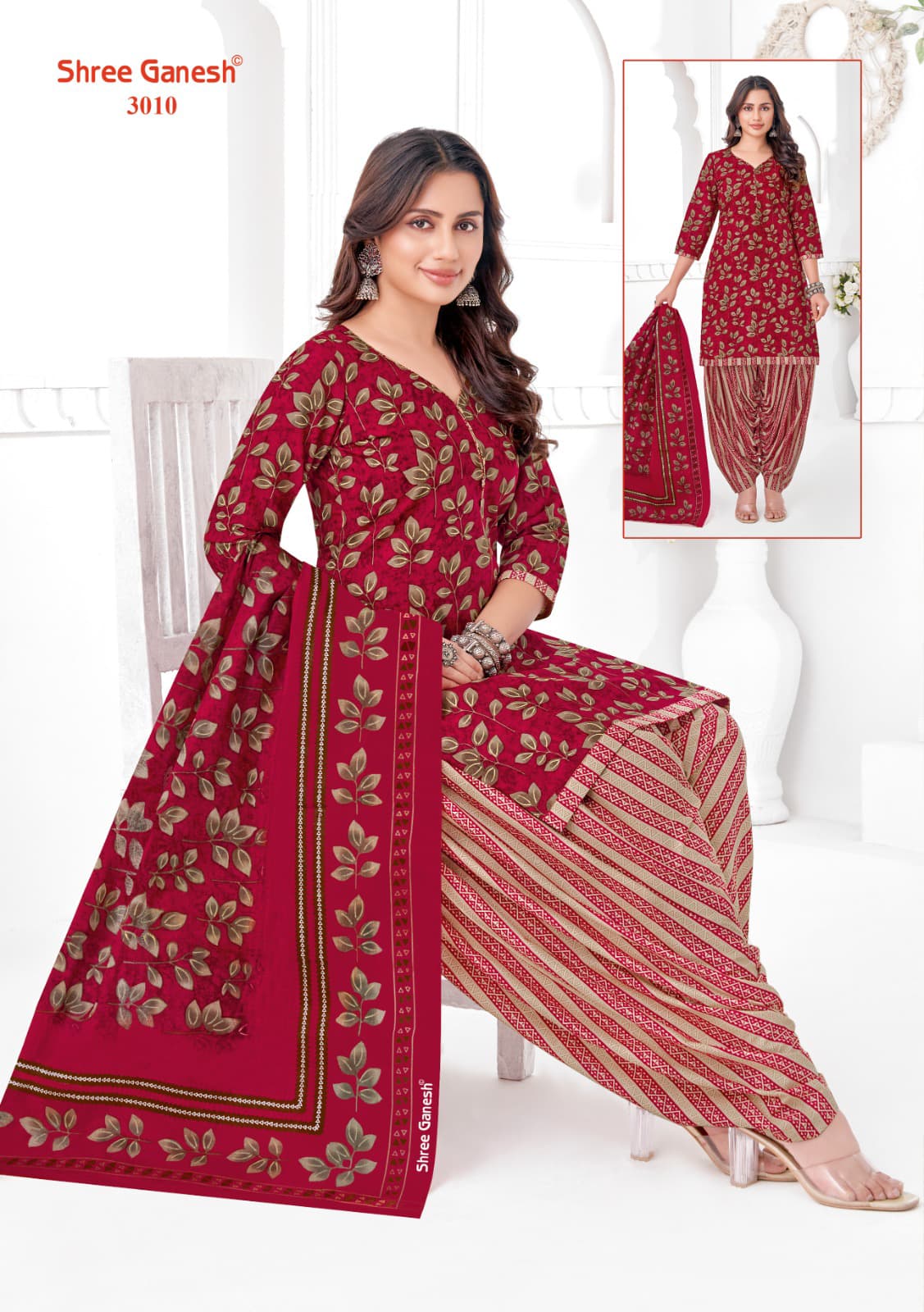 SHREE GANESH HANSIKA SPECIAL VOL-1 WHOLESALE PURE COTTON PRINTED DRESS MATERIAL