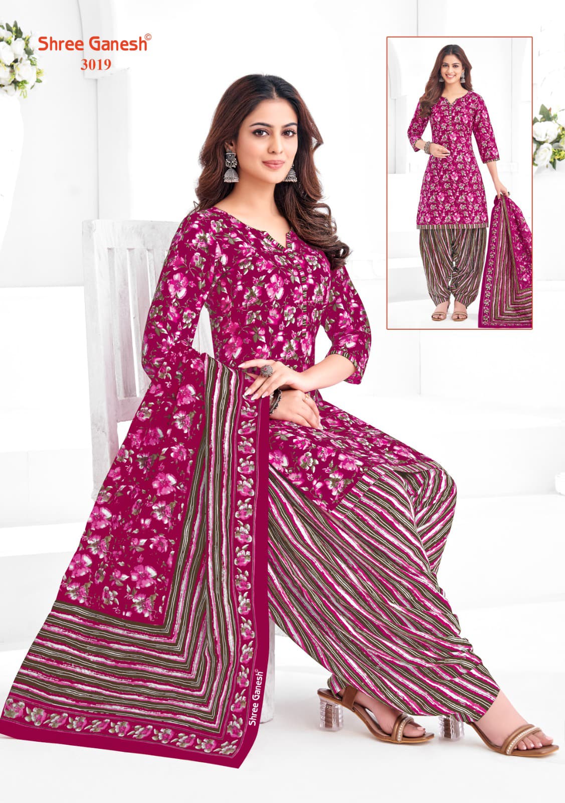 SHREE GANESH HANSIKA SPECIAL VOL-1 WHOLESALE PURE COTTON PRINTED DRESS MATERIAL