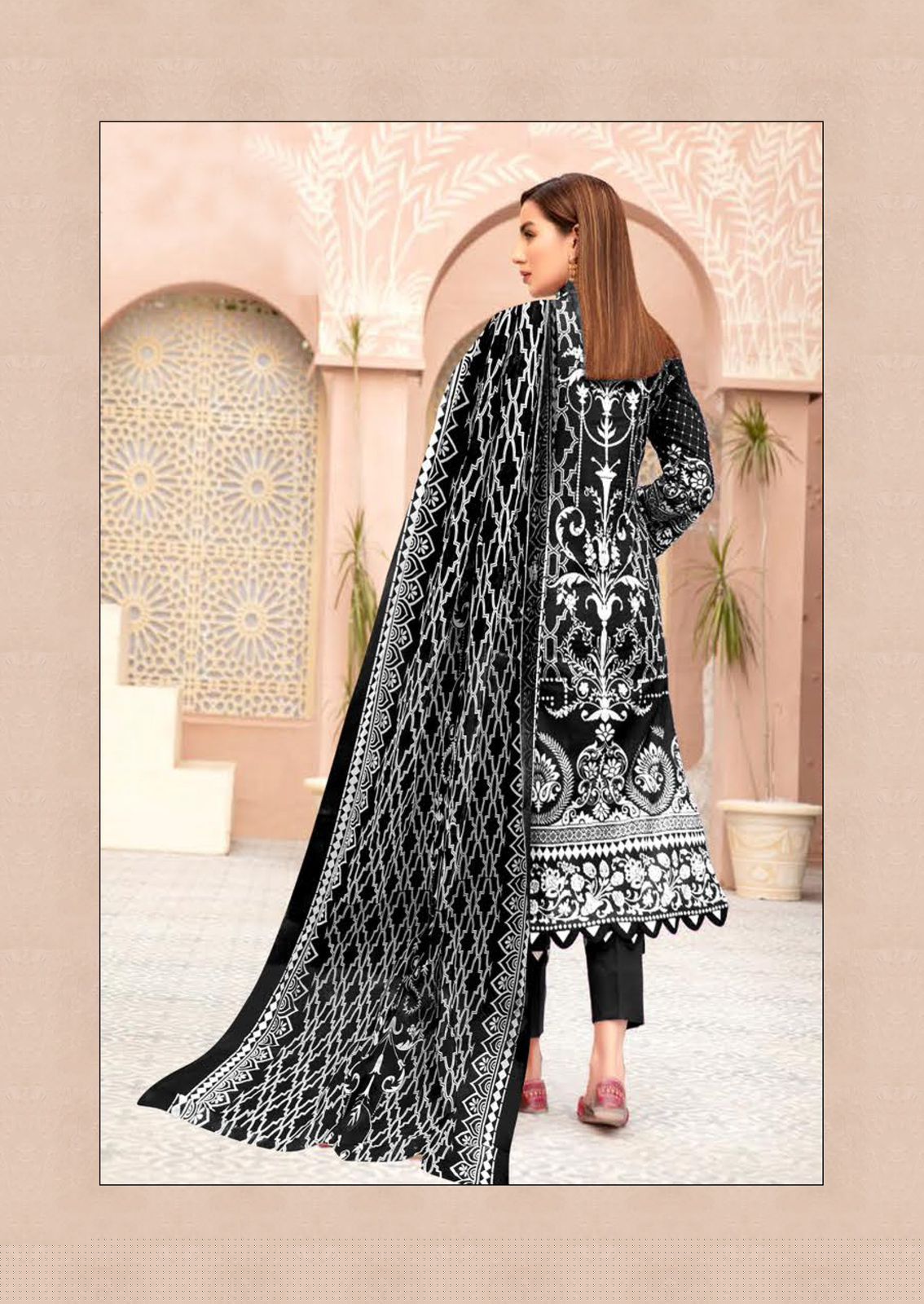 MAHENOOR SPECIAL BLACK VOL-1 BY MISS WORLD CHOICE WHOLESALE KARACHI PRINT DRESS MATERIAL