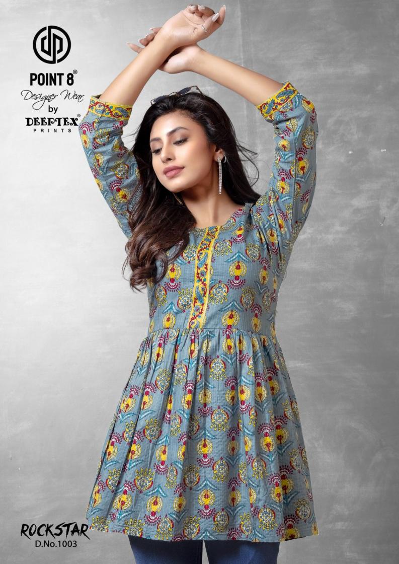 POINT 8 DEEPTEX PRINTS LAUNCH ROCKSTAR VOL 1 COTTON PLUS SIZE WESTERN STYLISH TOP